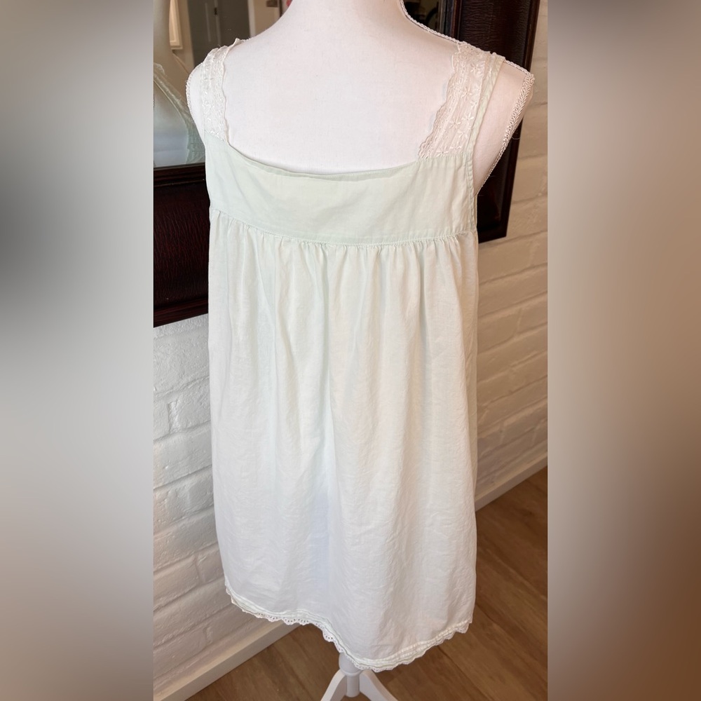 🔺sold🔺Cottage Core Ballet Night Gown with White Lace-Trimmed - Picture 2 of 9